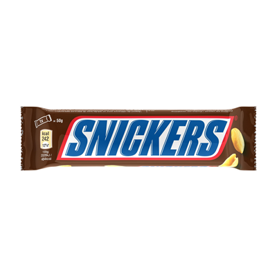 Barre chocolat caramel et cacahuètes 50 g Snickers