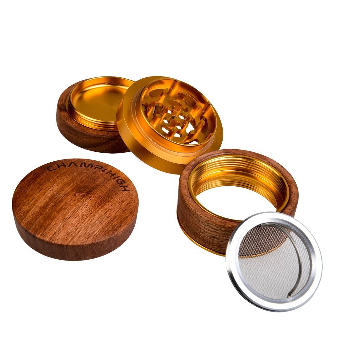 GRINDER CHAMP HIGH WOODEN GOLD