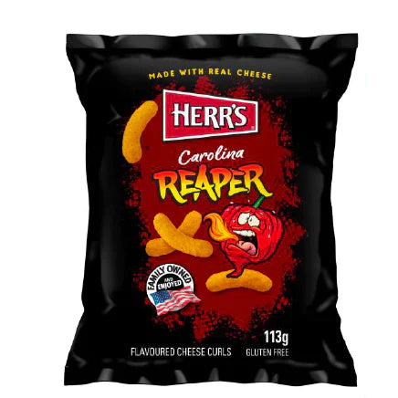 Herr's Carolina Reaper Cheese Curls 113g