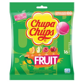 Sucettes Chupa Chups Au fruits, sachet - 192g