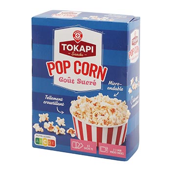 Pop corn Tokapi Micro-ondable 3x90g