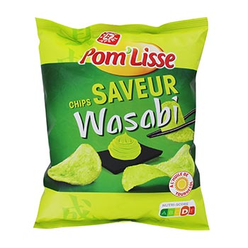 Pom'Lisse Chips Wasabi - 135g