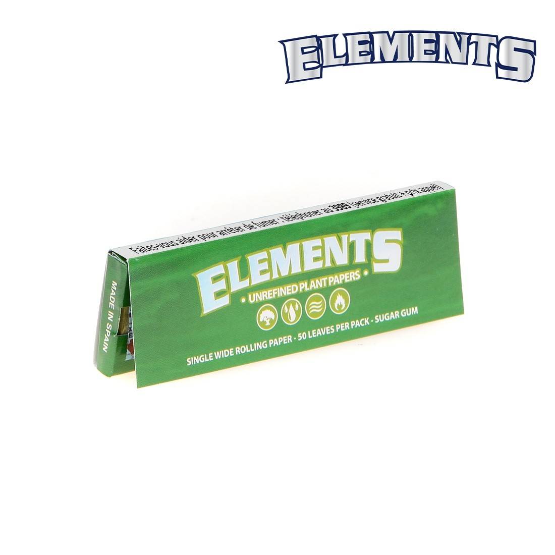 PAPIER A ROULER ELEMENTS GREEN 1/4