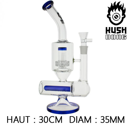 BANG EN VERRE PERCOLATEUR KUSH BONG © PICTORIS (BLEU)