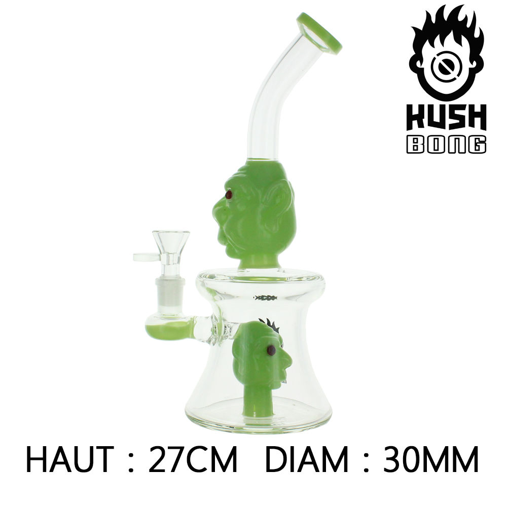 BANG EN VERRE PERCOLATEUR KUSH BONG © FREAKY (VERT)
