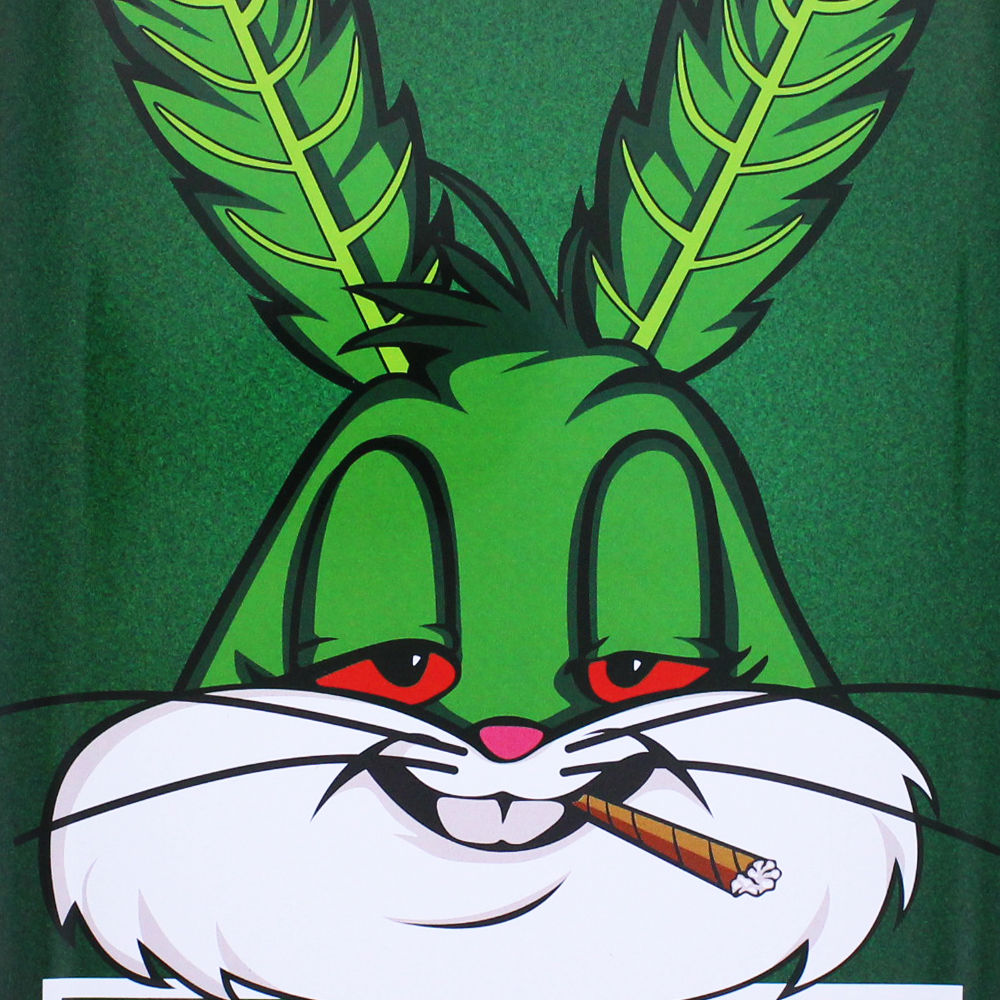 PLATEAU DE ROULAGE "GREEN BUDZBUNNY" (MEDIUM)
