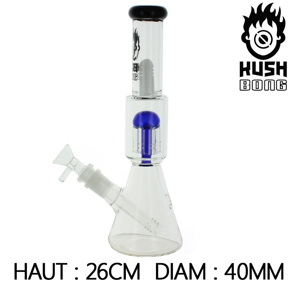 BANG EN VERRE PERCOLATEUR KUSH BONG © ANTIGONE (BLEU)