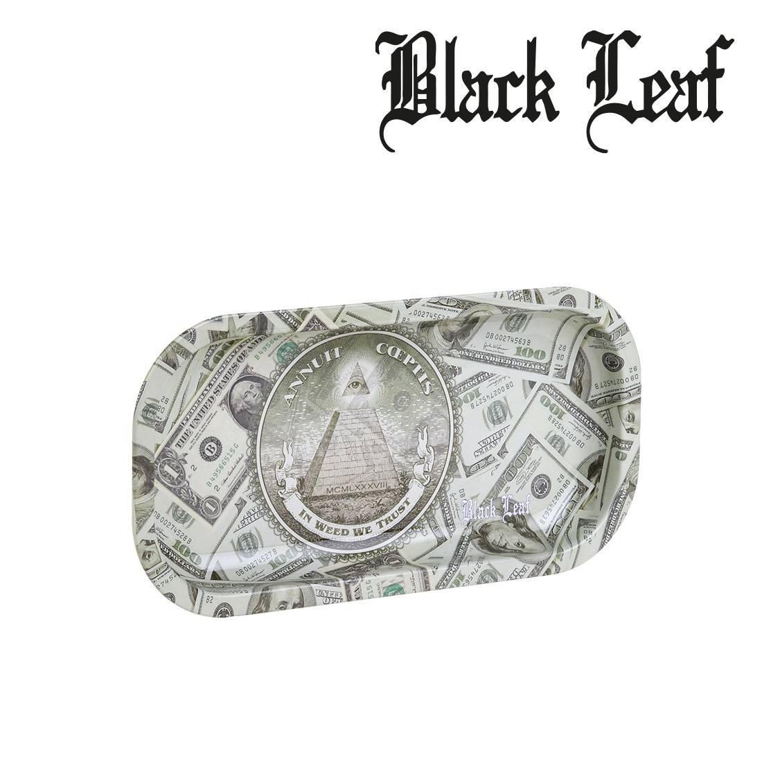 PLATEAU METAL BLACK LEAF ILLUMINATI (MEDIUM)