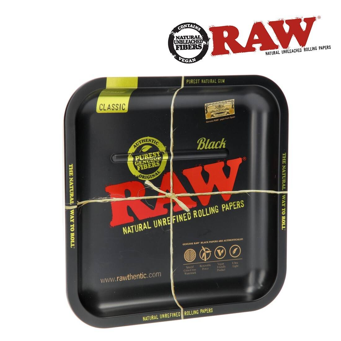 PLATEAU METAL RAW BLACK CARRE