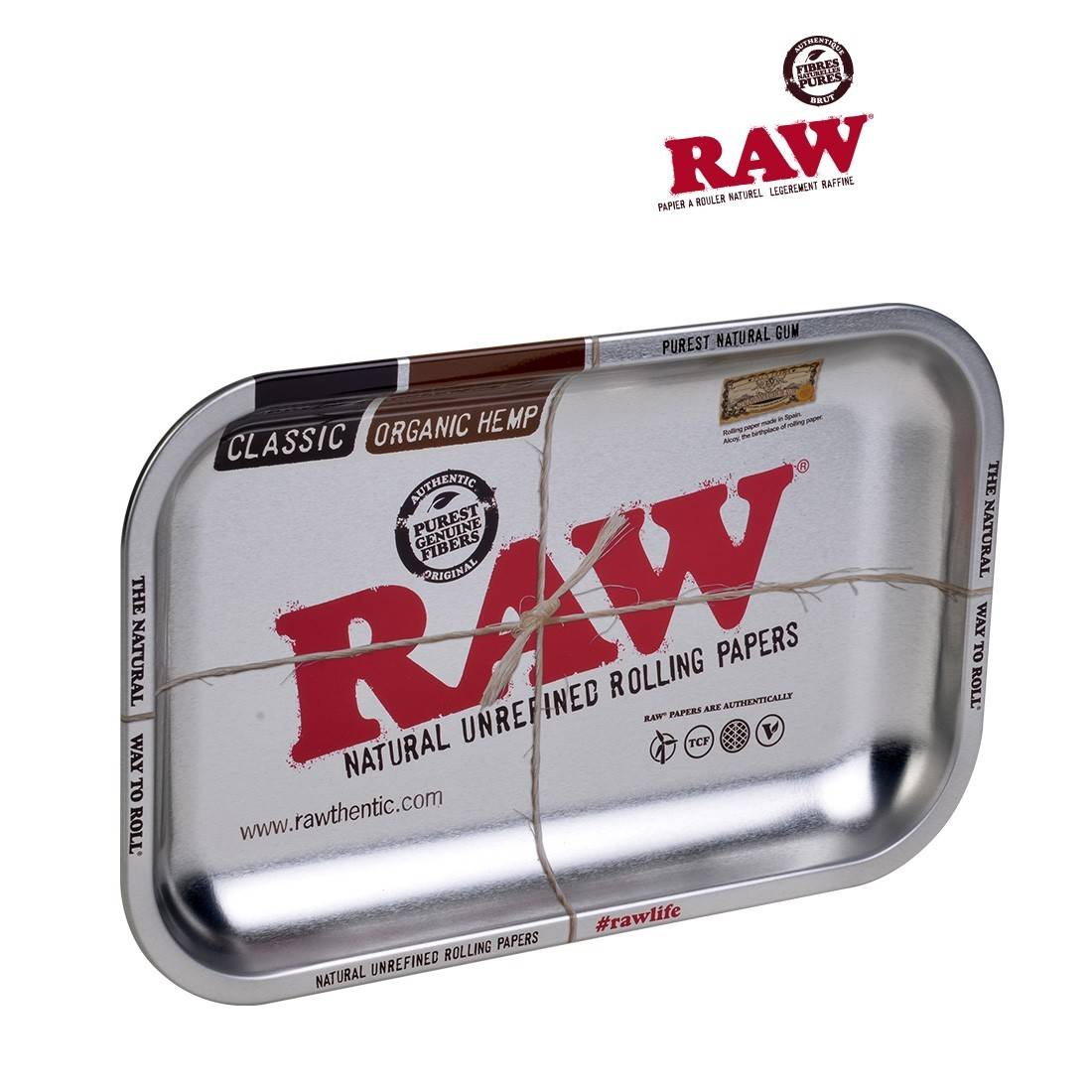 PLATEAU RAW EN METAL CLASSIC SILVER (MEDIUM)