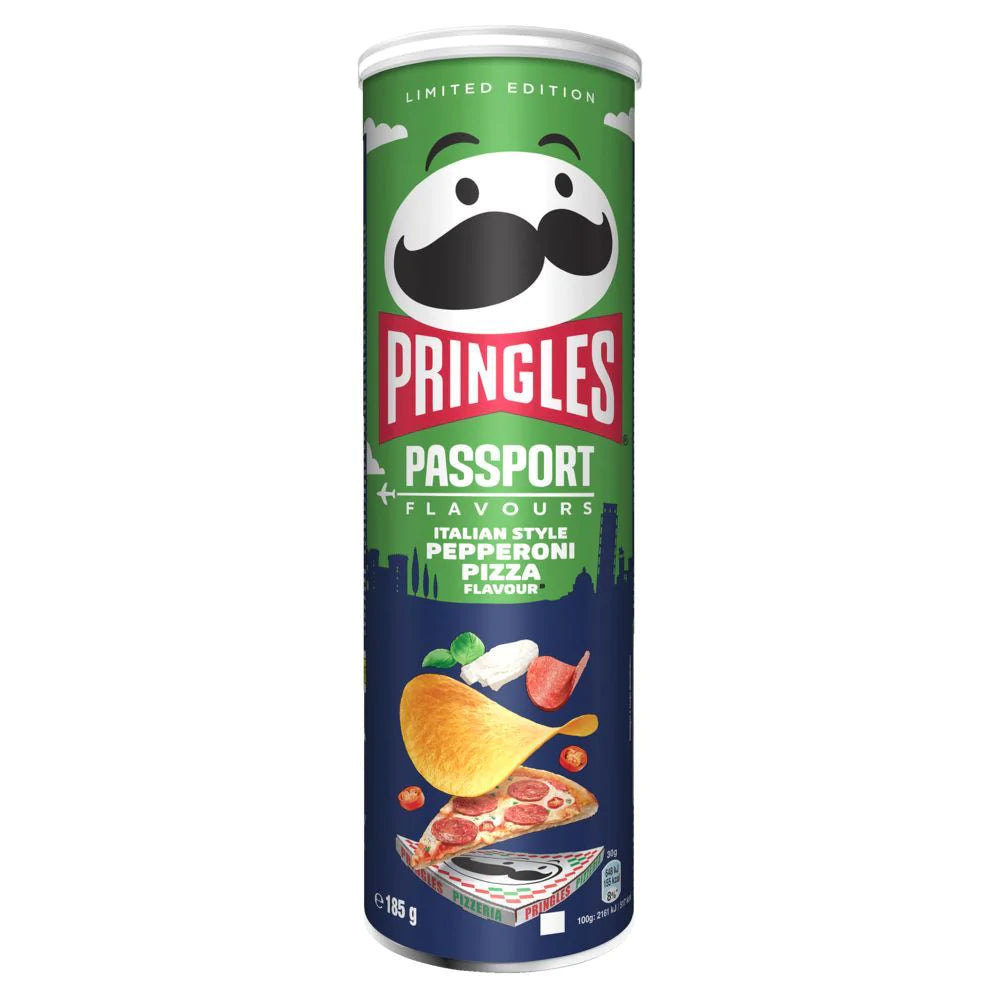 PRINGLES PASSPORT ITALIAN STYLE PEPPERONI PIZZA 185g