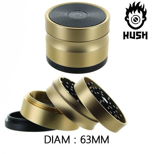 GRINDER KUSH "BOREALIS" EN ALU AVEC RÉCUPÉRATEUR