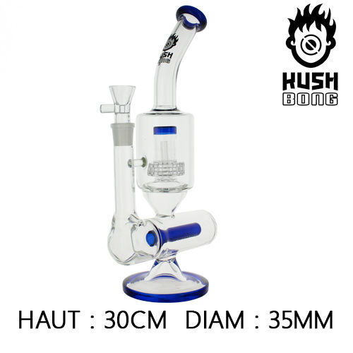 BANG EN VERRE PERCOLATEUR KUSH BONG © PICTORIS (BLEU)