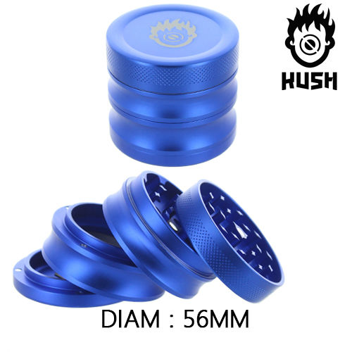 GRINDER KUSH "SIRIUS" © BLEU EN ALU AVEC RÉCUPÉRATEUR