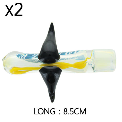 PIPES EN VERRE 1HM02 8.5CM (MIX COULEURS)