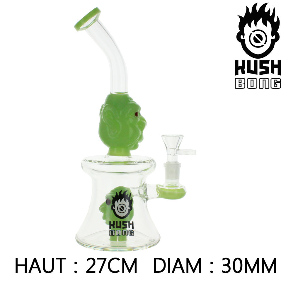 BANG EN VERRE PERCOLATEUR KUSH BONG © FREAKY (VERT)