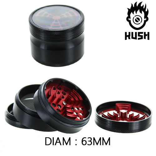 GRINDER KUSH "KRYPTON" CN6360 (ROUGE) 63MM