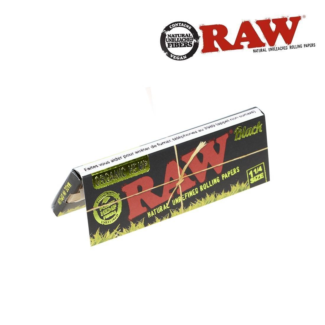 RAW BLACK ORGANIC 1 1/4