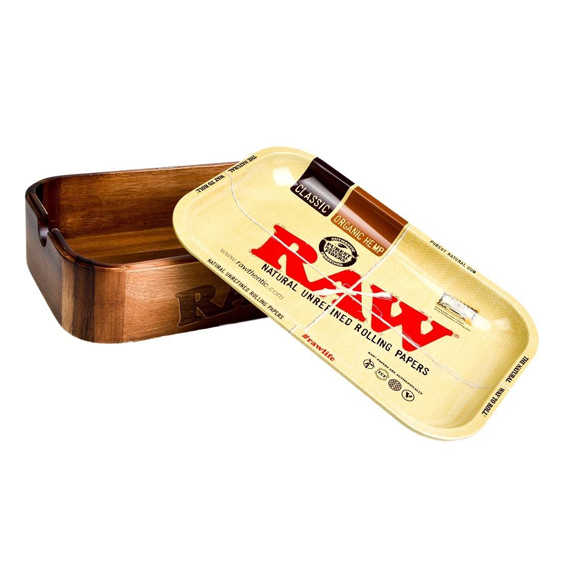 BOITE EN BOIS RAW AVEC PLATEAU MEDIUM