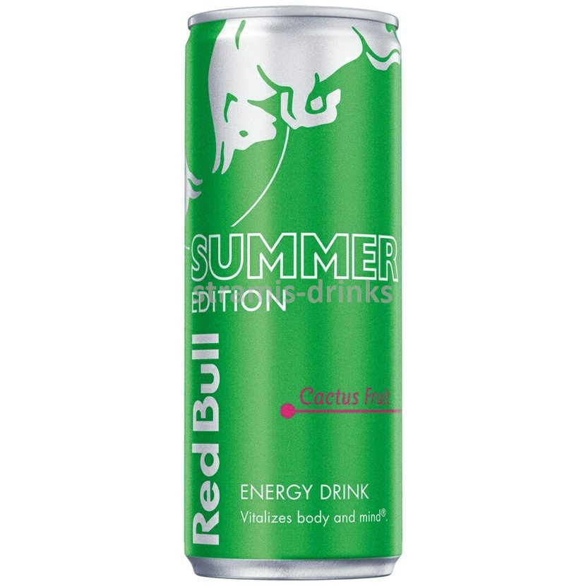 RED BULL ENERGY DRINK GREEN EDITION (FRUIT DU DRAGON) 25cl