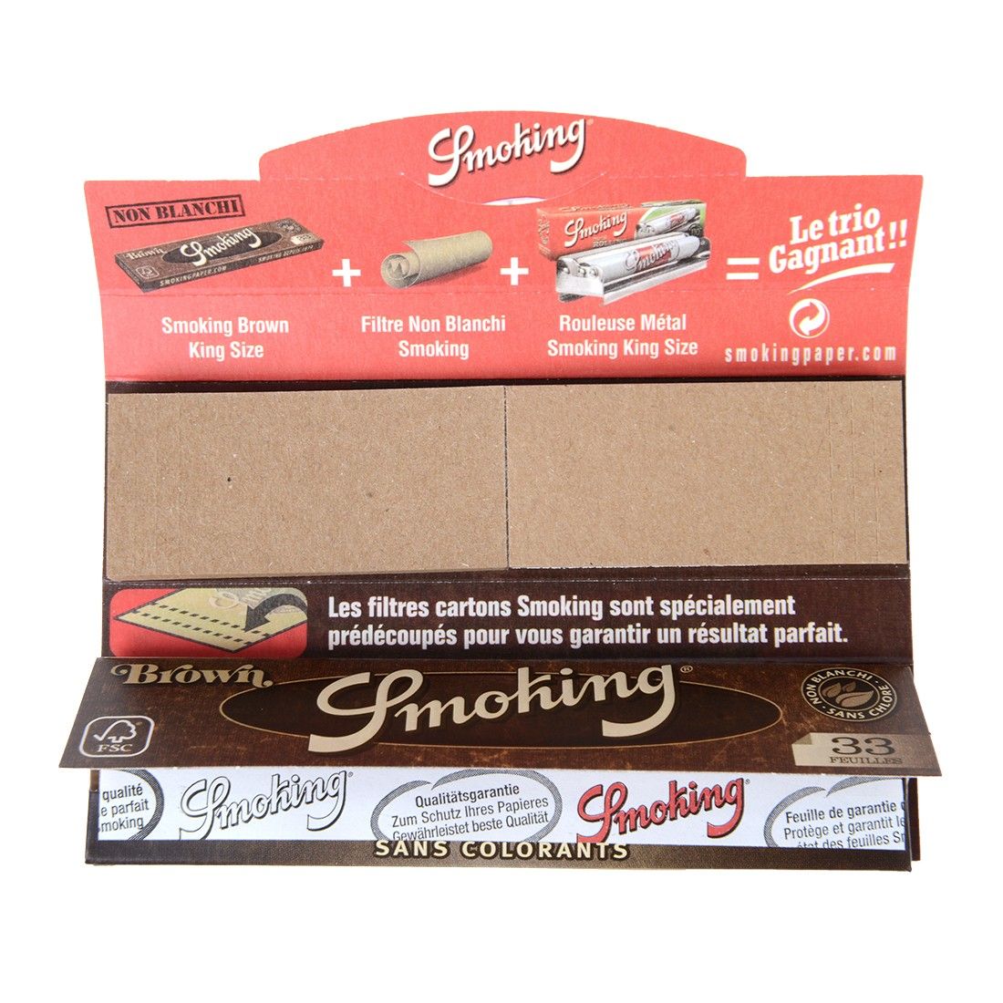 SMOKING BROWN SLIM + TIPS