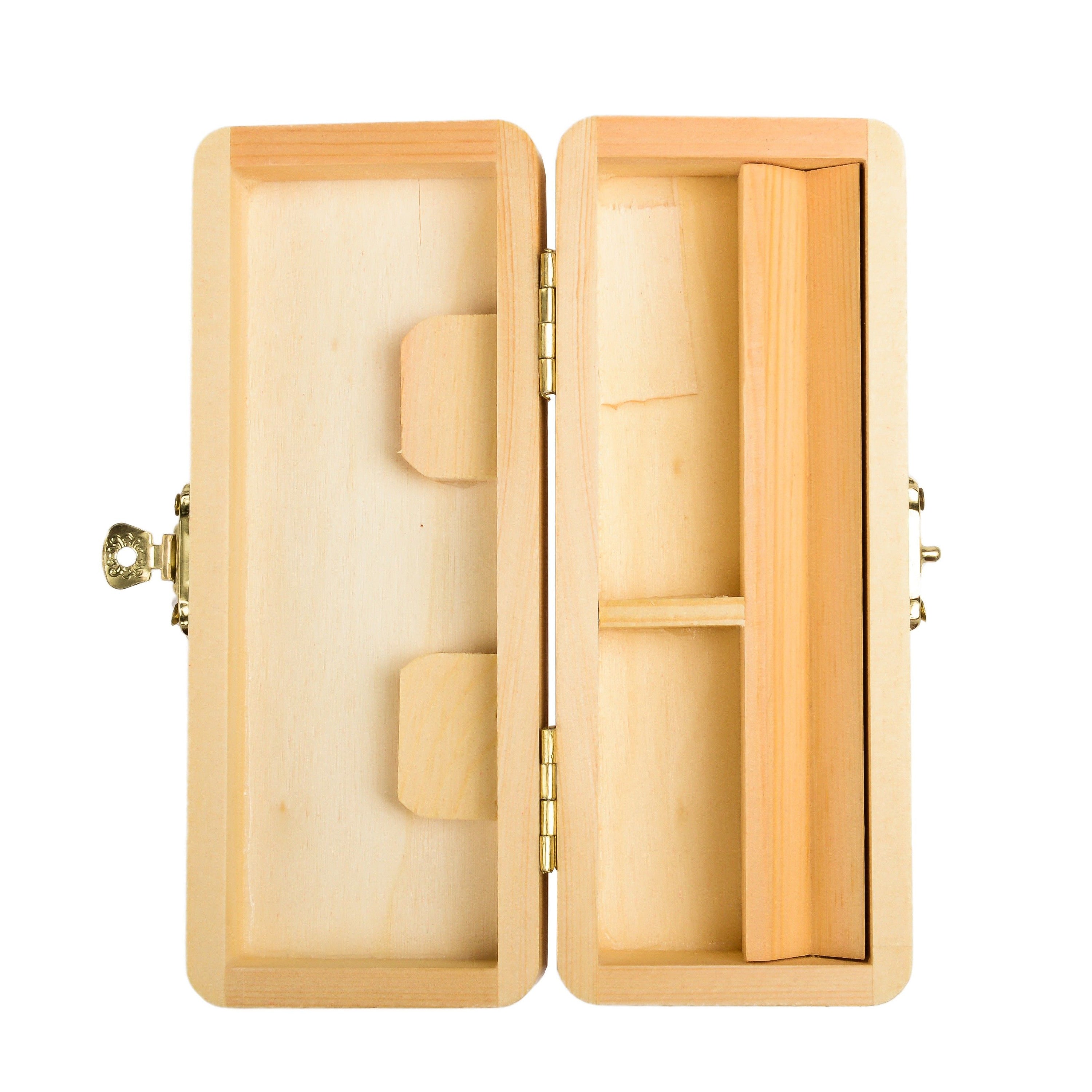 BOÎTE DE RANGEMENT EN ROULAGE EN BOIS (TAILLE S)