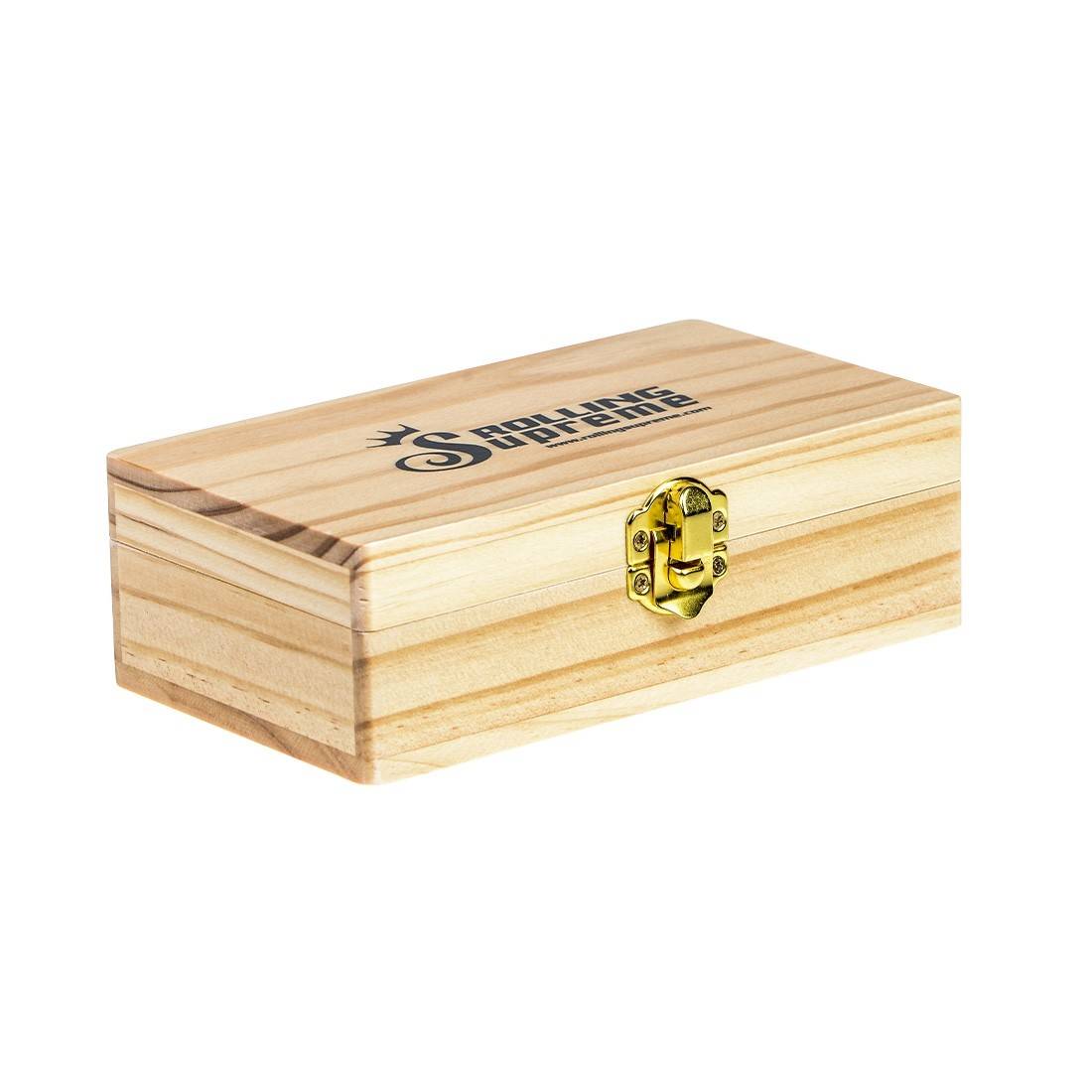 BOÎTE DE RANGEMENT EN ROULAGE EN BOIS (TAILLE M)