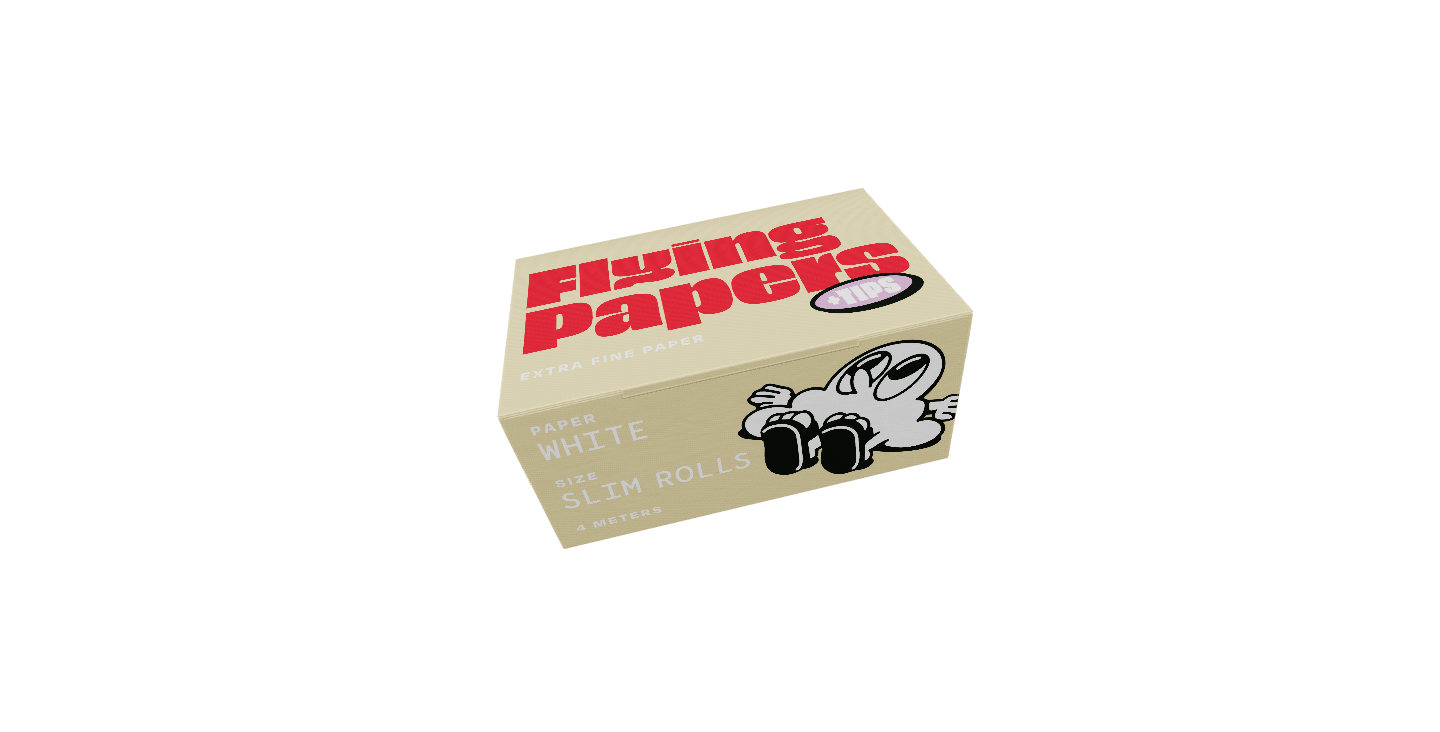 Flying Papers Slim Rolls White + Tips