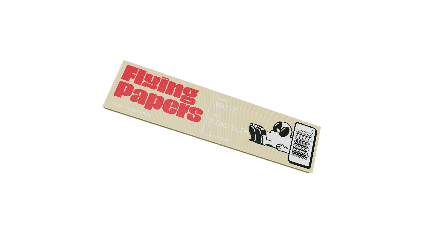 Flying Papers King Size Slim White