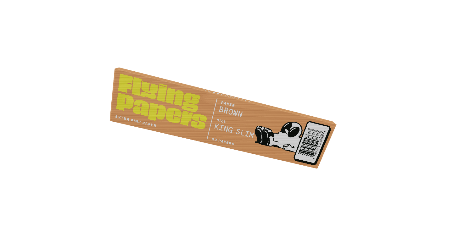 Flying Papers King Size Slim Brown