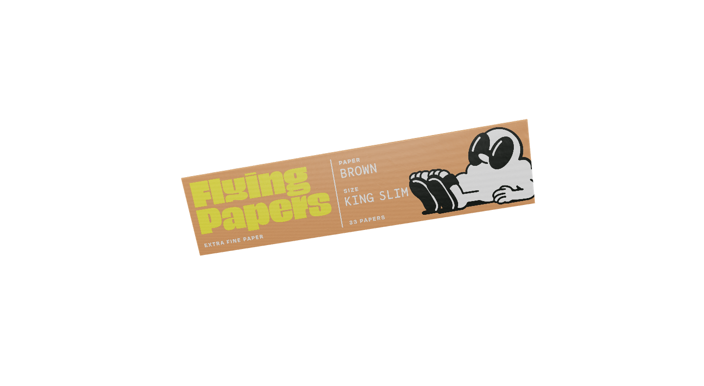 Flying Papers King Size Slim Brown