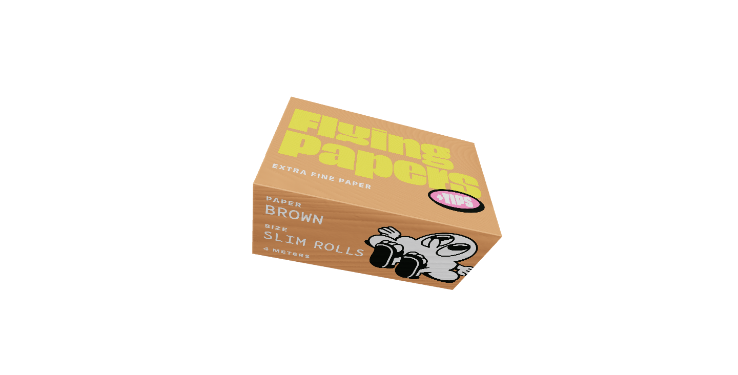 Flying Papers Slim Rolls Brown + Tips
