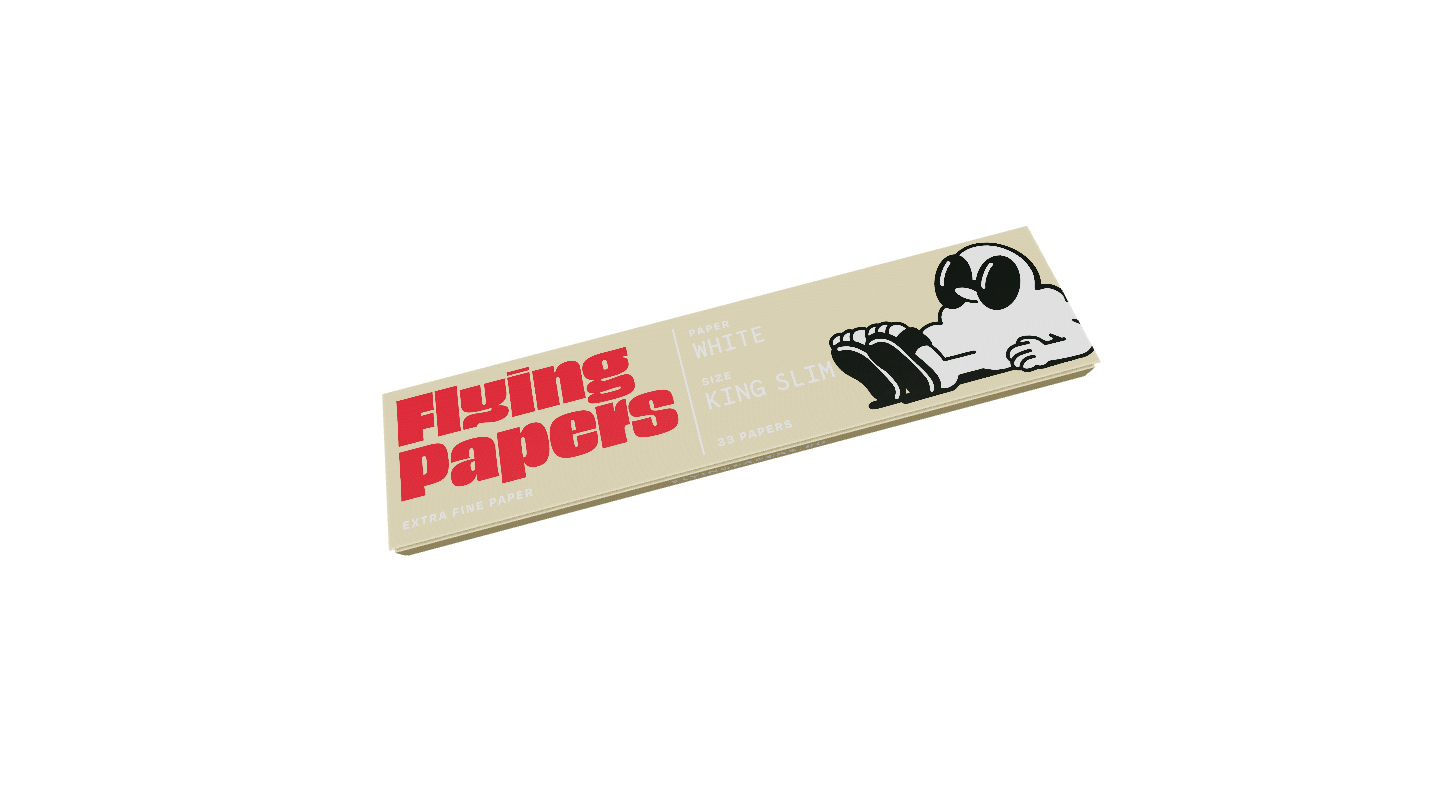 Flying Papers King Size Slim White