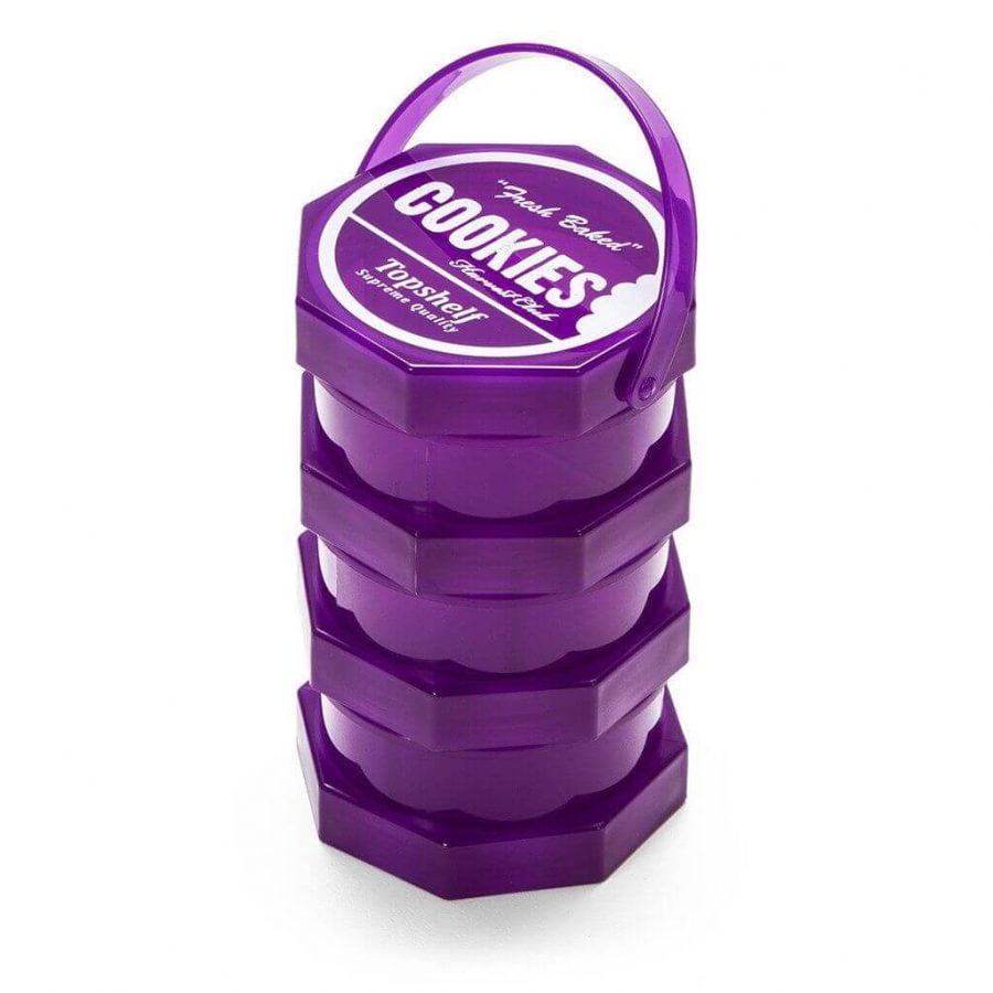 Cookies 3 Parts Transparent Stacked Regular Storage Jar